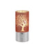 Bagutta Lampada LED in Vetro Decoro Albero Fondo Rosa Batterie Incluse 7x15 cm