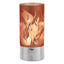 Bagutta Lampada LED in Vetro Decoro Calle Fondo Rosa Batterie Incluse 9x20 cm