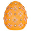 Bagutta Uovo Pasquale LED Arancione con Motivo Traforato 8x10 cm