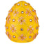 Bagutta Uovo Pasquale LED Giallo con Motivo Traforato 8x10 cm