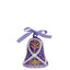 Bagutta Campanella Pasquale LED Viola con Motivo a Foglie 8 cm