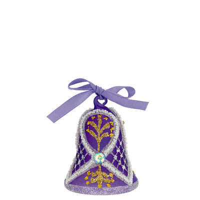 Bagutta Campanella Pasquale LED Viola con Motivo a Foglie 8 cm