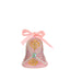 Bagutta Campanella Pasquale LED Rosa con Motivo a Foglie 8 cm