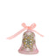 Bagutta Campanella Pasquale LED Rosa con Fiore e Strass 8 cm