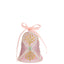 Bagutta Campanella Pasquale LED Rosa con Albero Decorato 10 cm