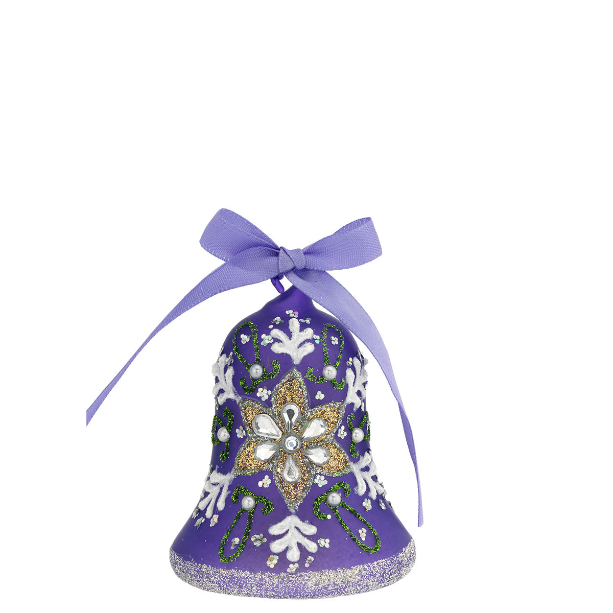 Bagutta Campanella Pasquale LED Viola con Fiore Gioiello 10 cm