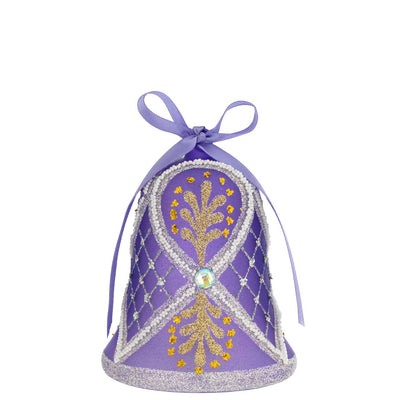 Bagutta Campanella Pasquale LED Viola con Albero Decorato 12 cm