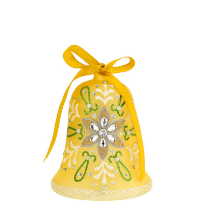 Bagutta Campanella Pasquale LED Gialla con Fiore Gioiello 12 cm