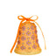 Bagutta Campanella Pasquale LED Arancione con Reticolo Floreale 12 cm