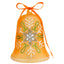 Bagutta Campanella Pasquale LED Arancione con Fiore Gioiello 15 cm