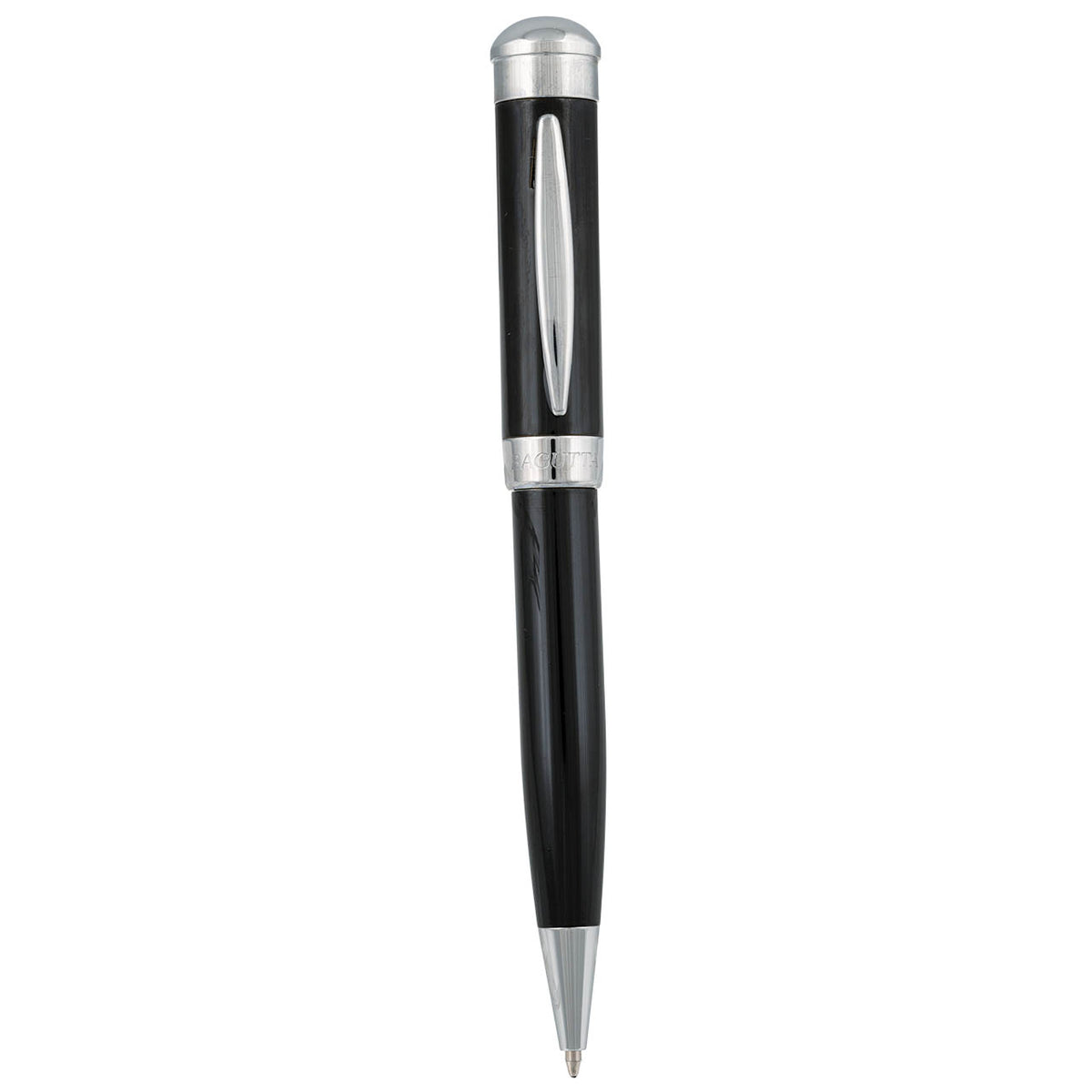 Bagutta Penna a Sfera Effetto Carbonio USB 16 GB Nera con Finiture Cromate 14 cm