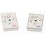 Bagutta Portamazzo Doppio per Carte da Gioco Crema 15x10x3,5 cm