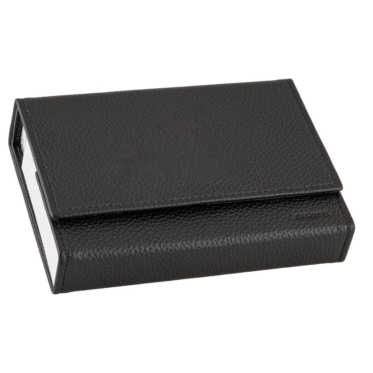 Bagutta Portamazzo Doppio per Carte da Gioco Nero 15x10x3,5 cm