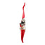 Bagutta Talismano Portafortuna Cornino Rosso con Pulcinella 9,5 cm