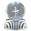 Bagutta Sfera di Cristallo LED Ballerina Diametro 8 cm Base Argentata