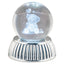 Bagutta Sfera di Cristallo LED Orsetto Diametro 8 cm Base Argentata