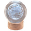 Bagutta Sfera di Cristallo LED Globo Terrestre Diametro 8 cm Base in Legno