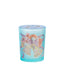 Bagutta Candela Pasquale in Bicchiere Decorato Campanelle Azzurro con Tealight 6,5x8,5 cm