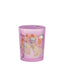 Bagutta Candela Pasquale in Bicchiere Decorato Campanelle Lilla con Tealight 6,5x8,5 cm