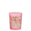 Bagutta Candela Pasquale in Bicchiere Decorato Campanelle Rosa con Tealight 6,5x8,5 cm