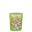 Bagutta Candela Pasquale in Bicchiere Decorato Uova Verde con Tealight 6,5x8,5 cm