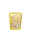 Bagutta Candela Pasquale in Bicchiere Decorato Coniglio Giallo con Tealight 6,5x8,5 cm