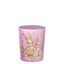 Bagutta Candela Pasquale in Bicchiere Decorato Coniglio Lilla con Tealight 6,5x8,5 cm