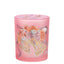 Bagutta Candela Pasquale in Bicchiere Decorato Campanelle Rosa con Tealight 7,5x10,5 cm