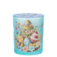 Bagutta Candela Pasquale in Bicchiere Decorato Coniglio Azzurro con Tealight 7,5x10,5 cm