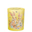 Bagutta Candela Pasquale in Bicchiere Decorato Uova Giallo con Tealight 7,5x10,5 cm