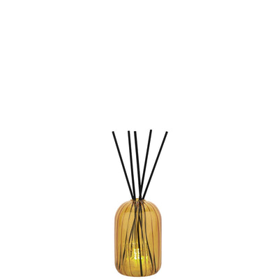 Bagutta Profumatore per Ambienti LED in Vetro Fesonato Giallo 6,5x10 cm Fragranza Inclusa