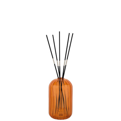 Bagutta Profumatore per Ambienti LED in Vetro Fesonato Arancio 8,5x14 cm Fragranza Inclusa