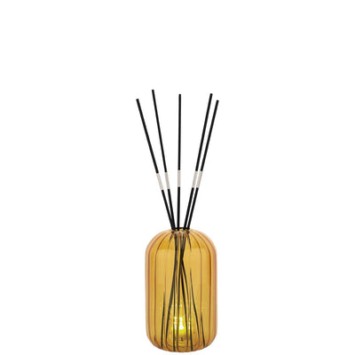 Bagutta Profumatore per Ambienti LED in Vetro Fesonato Giallo 8,5x14 cm Fragranza Inclusa