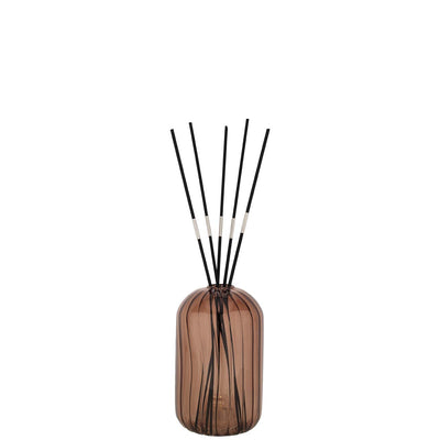 Bagutta Profumatore per Ambienti LED in Vetro Fesonato Tortora 8,5x14 cm Fragranza Inclusa