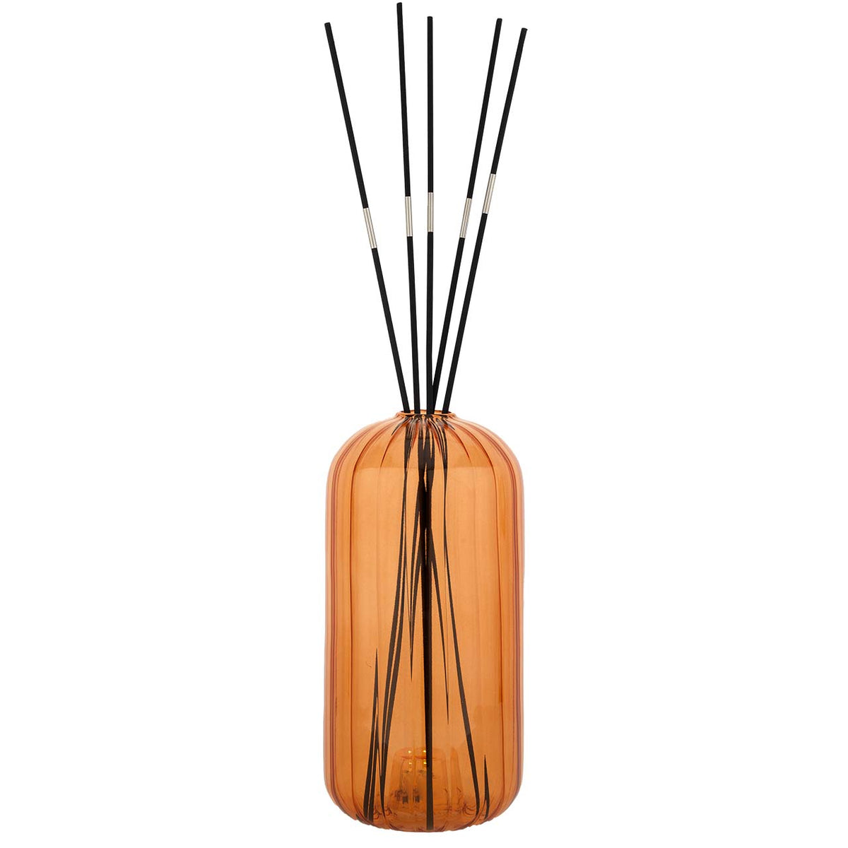 Bagutta Profumatore per Ambienti LED in Vetro Fesonato Arancio 10x20 cm Fragranza Inclusa