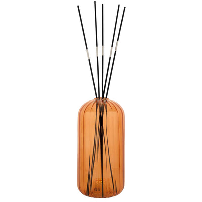 Bagutta Profumatore per Ambienti LED in Vetro Fesonato Arancio 10x20 cm Fragranza Inclusa