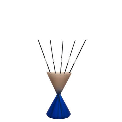 Bagutta Profumatore per Ambienti a Clessidra Blu e Tortora 10x18 cm Fragranza Inclusa