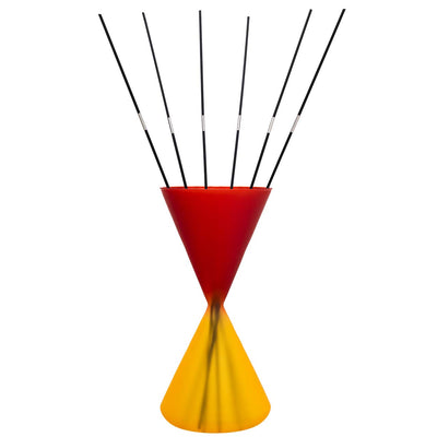 Bagutta Profumatore per Ambienti a Clessidra Giallo e Rosso 12x25 cm Fragranza Inclusa