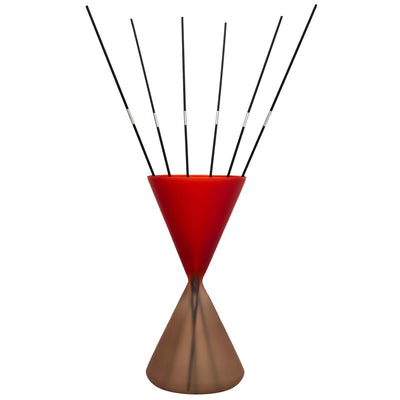 Bagutta Profumatore per Ambienti a Clessidra Tortora e Rosso 12x25 cm Fragranza Inclusa