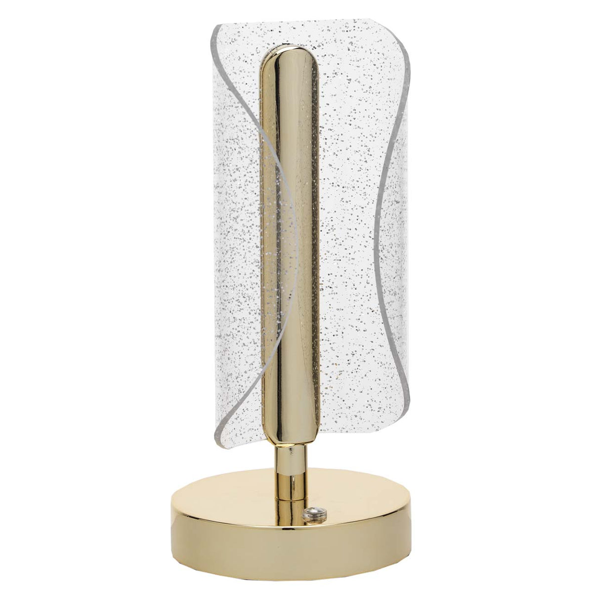 Bagutta Lampada LED in Acrilico Rifrangente Ala Curva Ricaricabile USB 23 cm