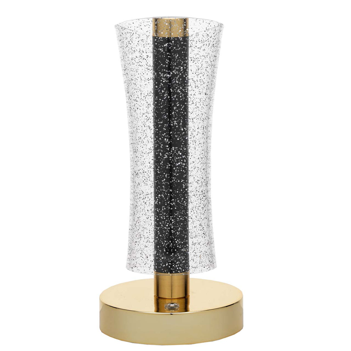 Bagutta Lampada LED in Acrilico Rifrangente Colonna Ricaricabile USB 23 cm