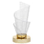 Bagutta Lampada LED in Acrilico Rifrangente Spirale Ricaricabile USB 23 cm