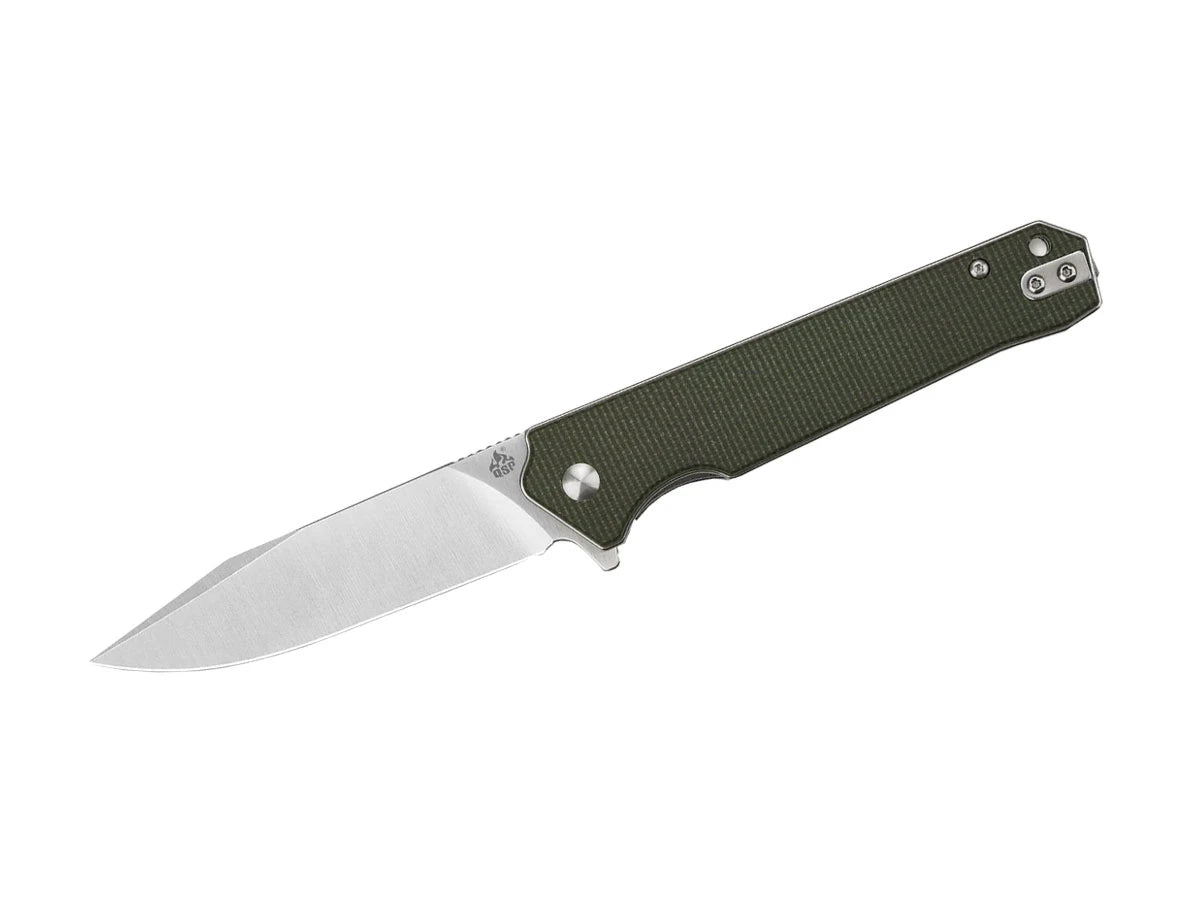 Coltello QSP Mamba V2 D2 satin manico micarta verde QS111-I1
