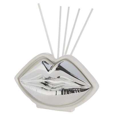 Bagutta Love Profumatore per Ambienti Labbra Argentate 14x7x9 cm Fragranza Inclusa
