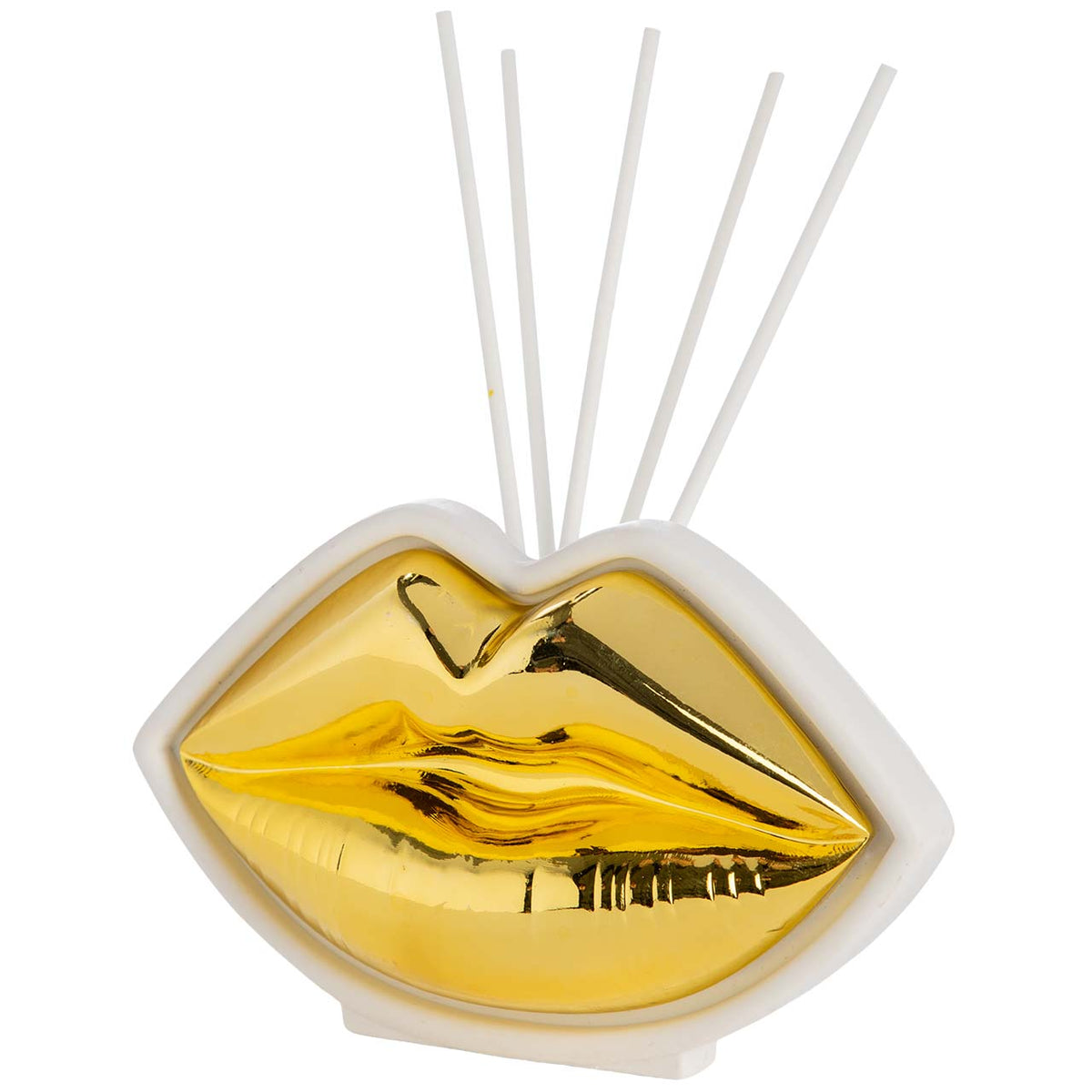 Bagutta Love Profumatore per Ambienti Labbra Oro 14x7x9 cm Fragranza Inclusa