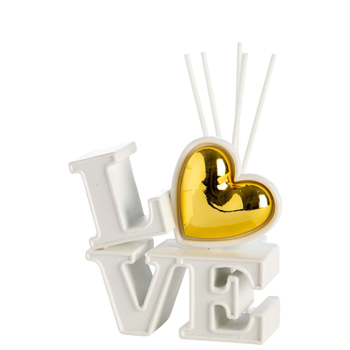 Bagutta Love Profumatore per Ambienti con Cuore Oro 12x4x11 cm Fragranza Inclusa