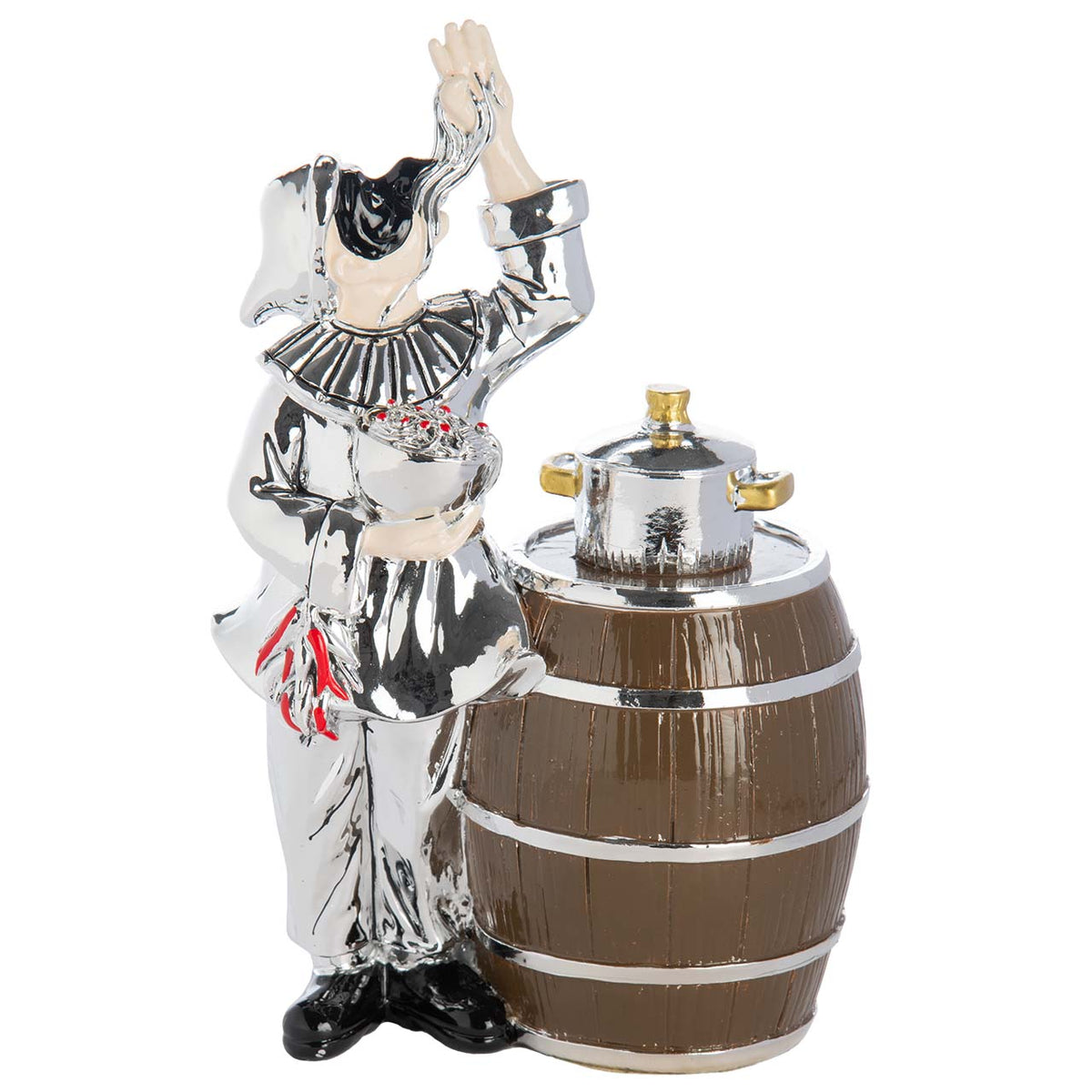 Bagutta Talismano Portafortuna Maxi Pulcinella con Spaghetti 19 cm