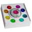Bagutta Set Portacandela Argentato con 9 Tealight Profumate 20x20x6 cm