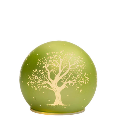 Bagutta Lampada LED Sferica Albero della Vita Verde Fissa Diametro 12 cm