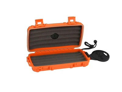 Cigar Caddy UMIDIFICATORE DA VIAGGIO 5 SIGARI  ORANGE